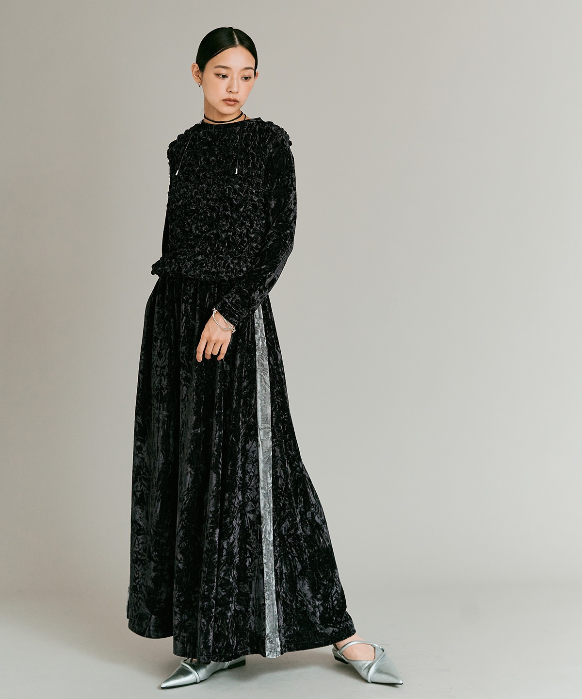 【予約販売】クラッシュベロアシャーリングトップス 全5色