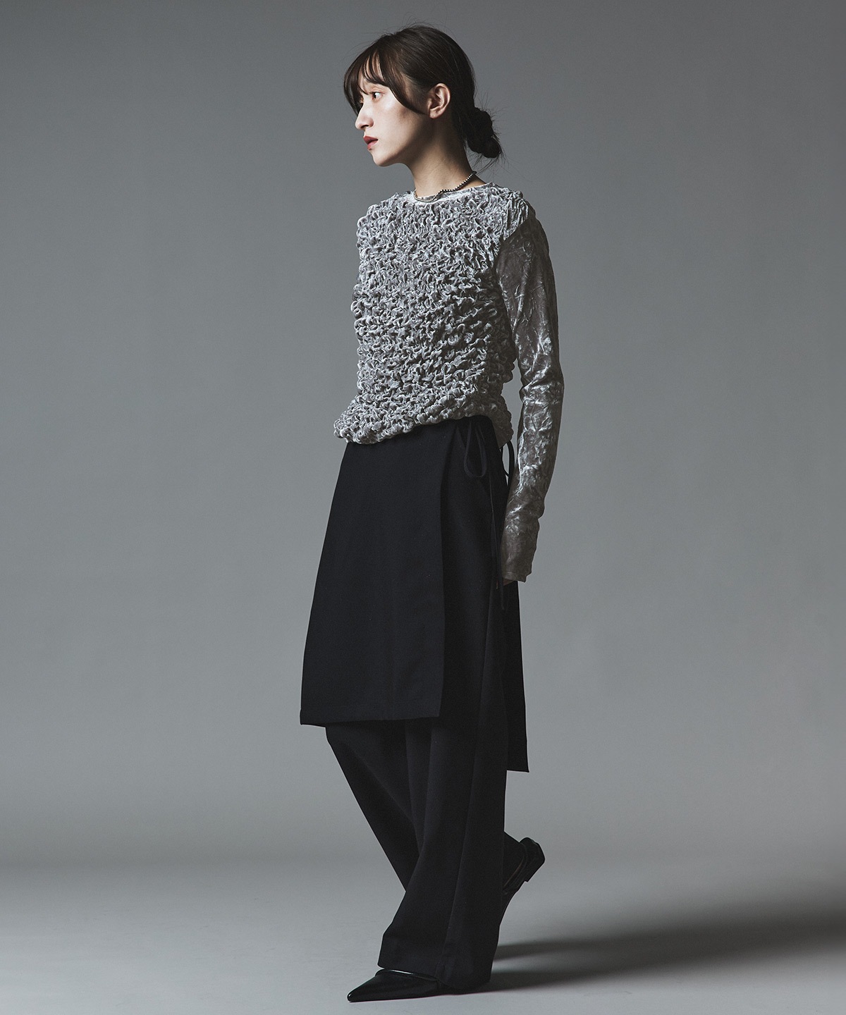 【予約販売】クラッシュベロアシャーリングトップス 全5色