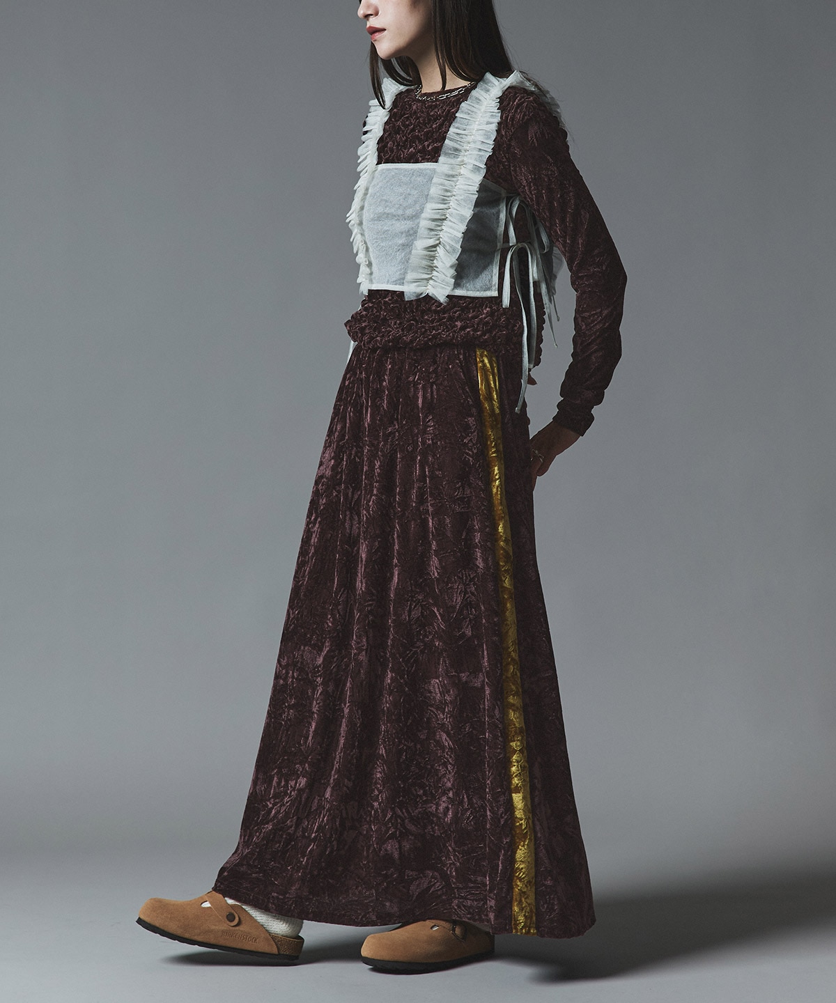 【予約販売】クラッシュベロアシャーリングトップス 全5色