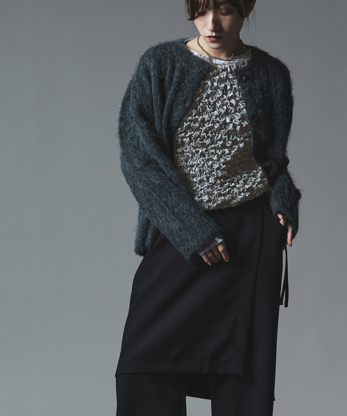 【予約販売】クラッシュベロアシャーリングトップス 全5色