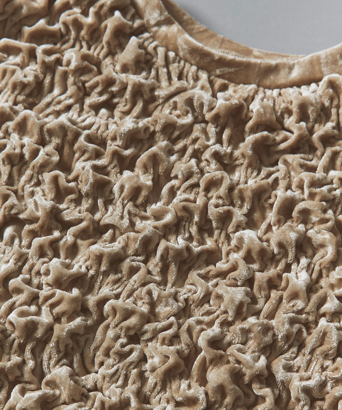 【予約販売】クラッシュベロアシャーリングトップス 全5色