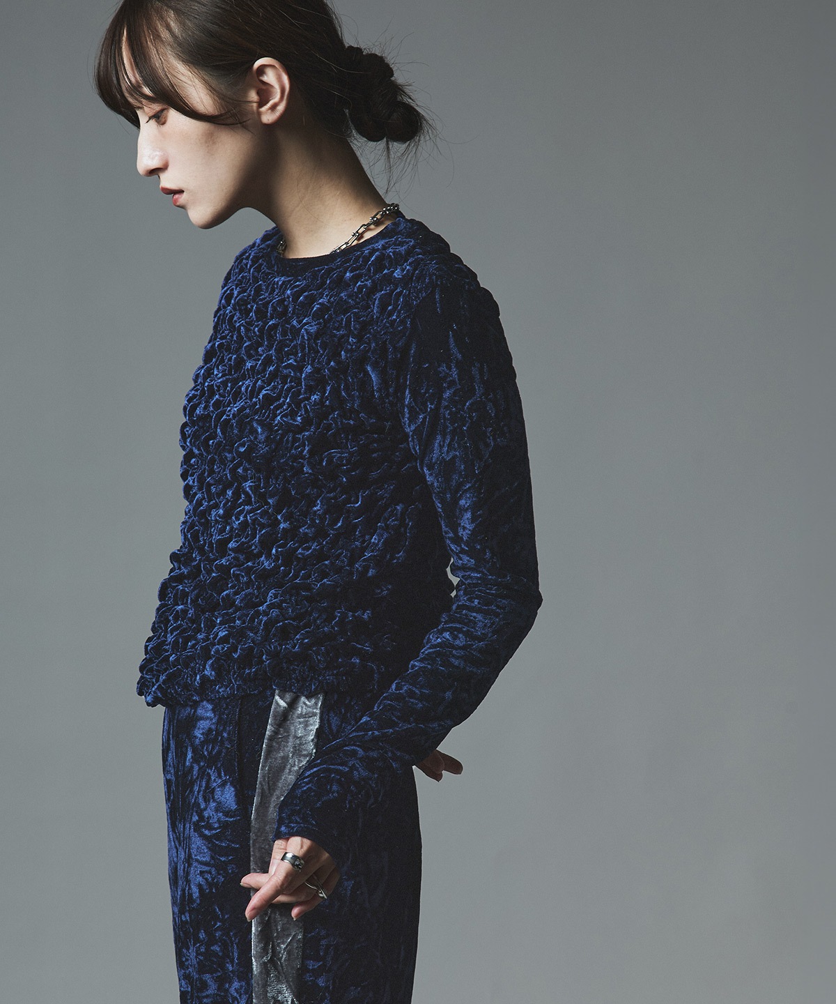 【予約販売】クラッシュベロアシャーリングトップス 全5色