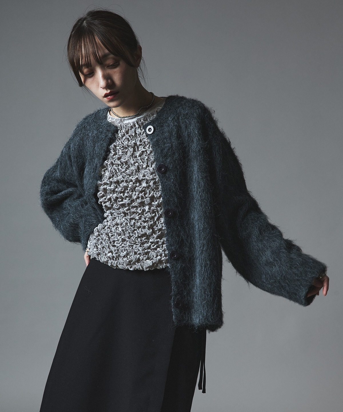 【予約販売】クラッシュベロアシャーリングトップス 全5色