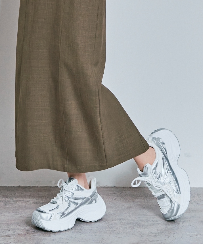 メランジツイルギャザースカート 全3色 2サイズ 【SALE】