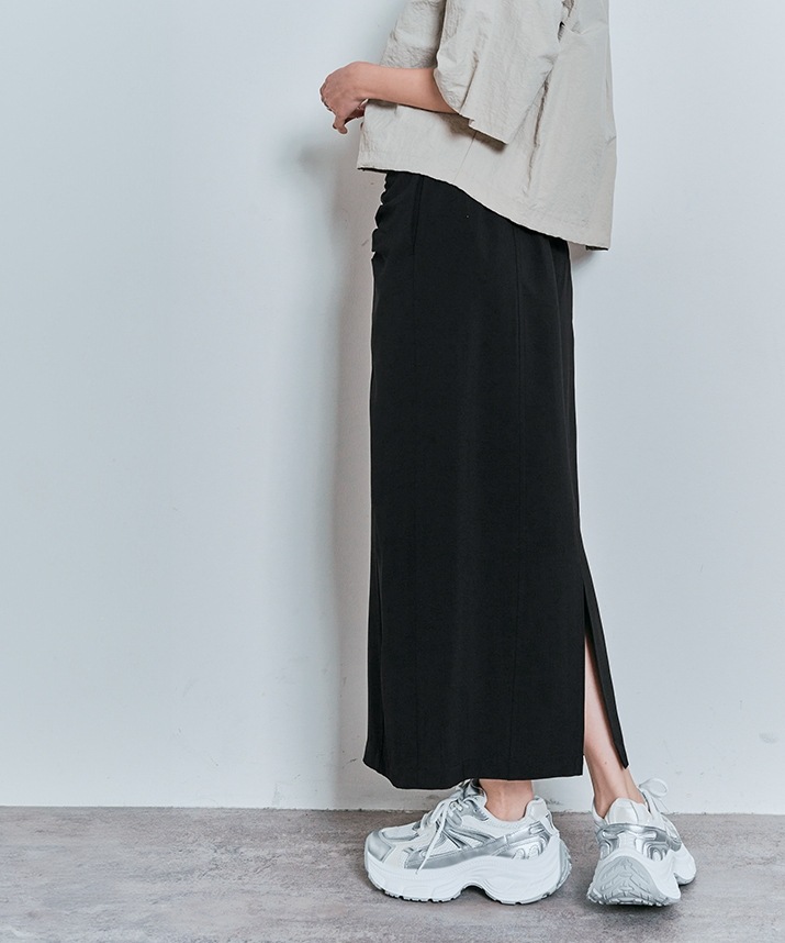 メランジツイルギャザースカート 全3色 2サイズ 【SALE