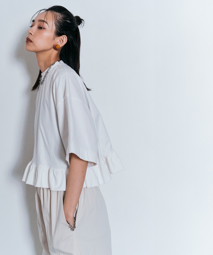 PERSONZ JILL MARIA フリルスリーブＴシャツ PERSONZ JILL MARIA フリルスリーブTシャツ PERSONZ JILL MARIA