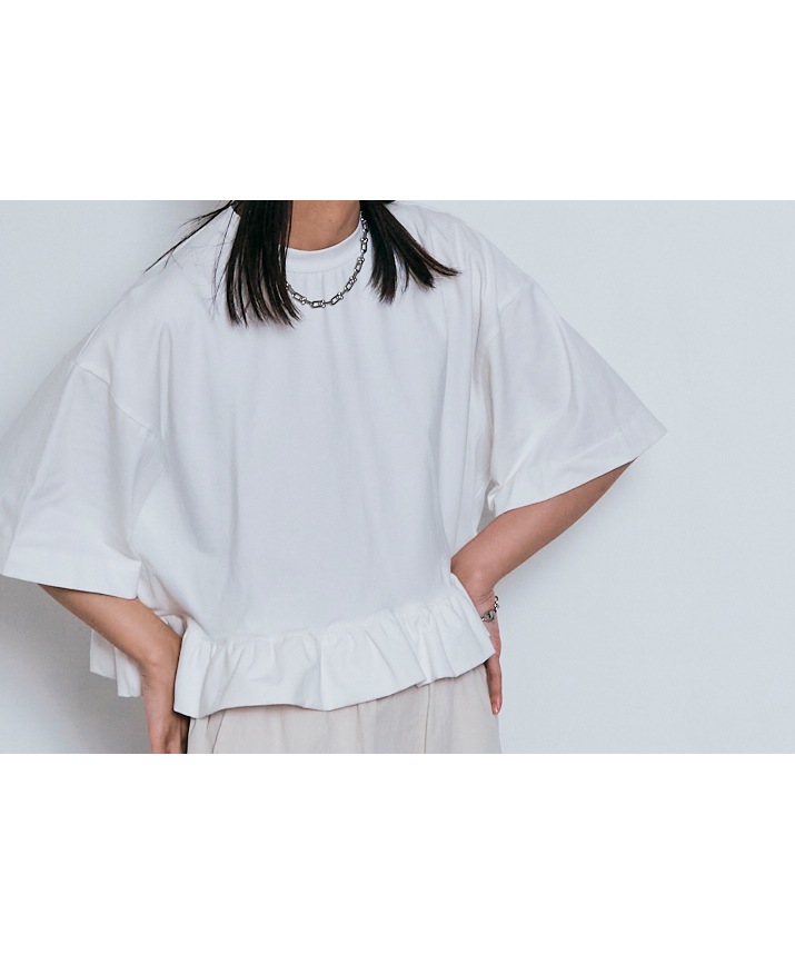 ハーフスリーブフリルTシャツ 全4色 【SALE】 | すべての商品 | W:Huku