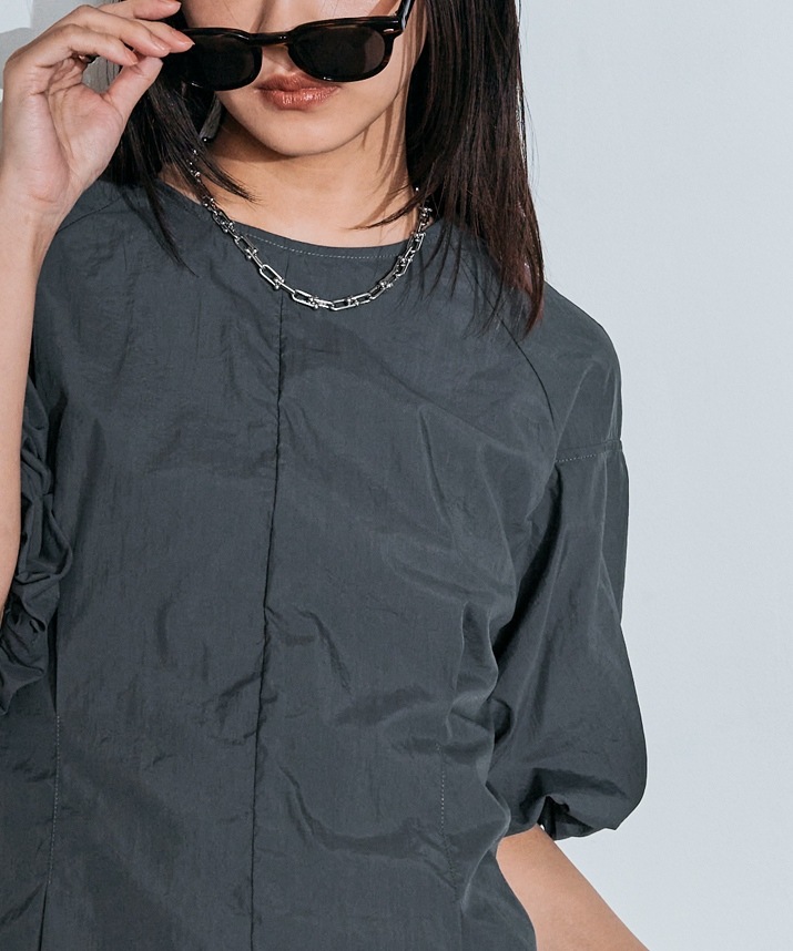 パフスリーブシャーリングラッシュガード 全3色 2サイズ 【SALE】