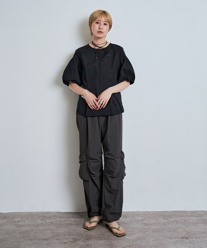 パフスリーブシャーリングラッシュガード 全3色 2サイズ 【SALE】