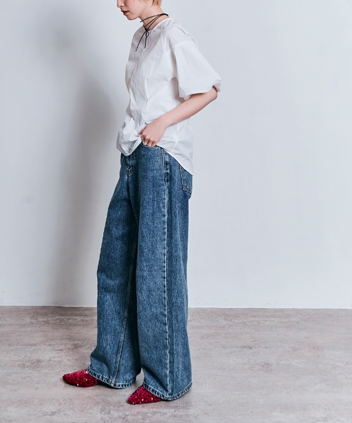 パフスリーブシャーリングラッシュガード 全3色 2サイズ 【SALE】