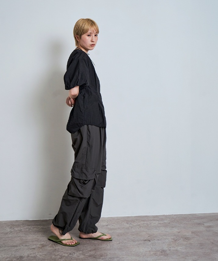 パフスリーブシャーリングラッシュガード 全3色 2サイズ 【SALE】