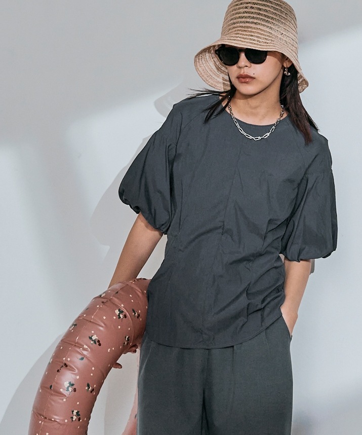 パフスリーブシャーリングラッシュガード 全3色 2サイズ 【SALE】