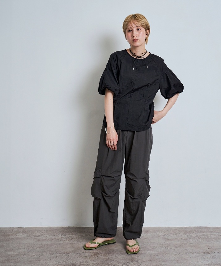 パフスリーブシャーリングラッシュガード 全3色 2サイズ 【SALE】