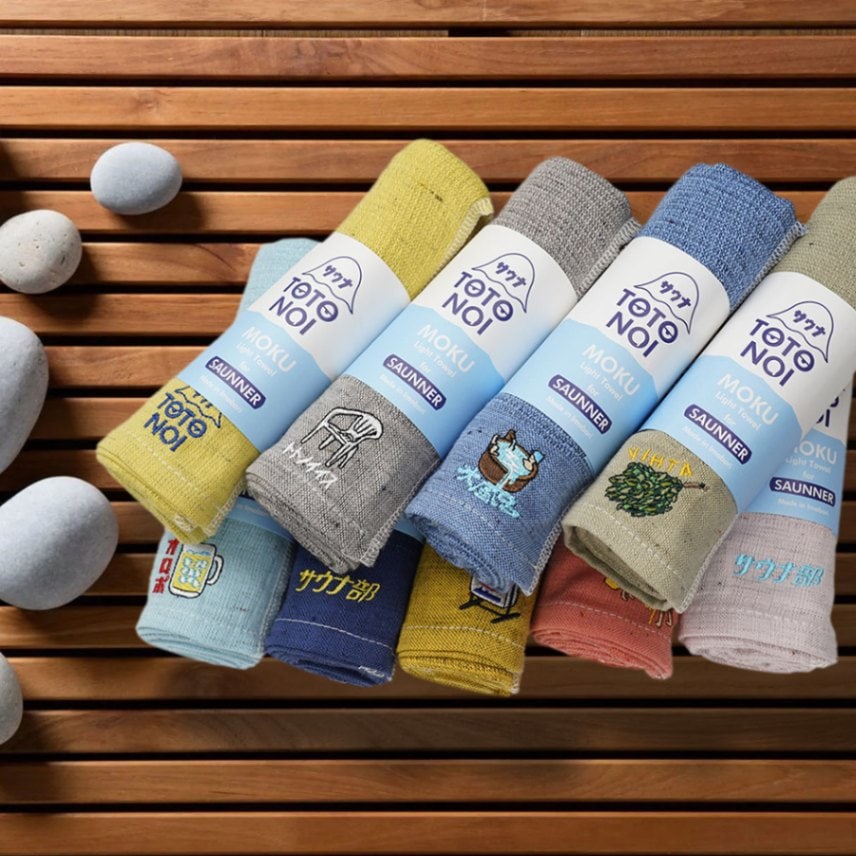 ライトタオル moku for saunner　軽くて使いやすいタオル、サウナー向け