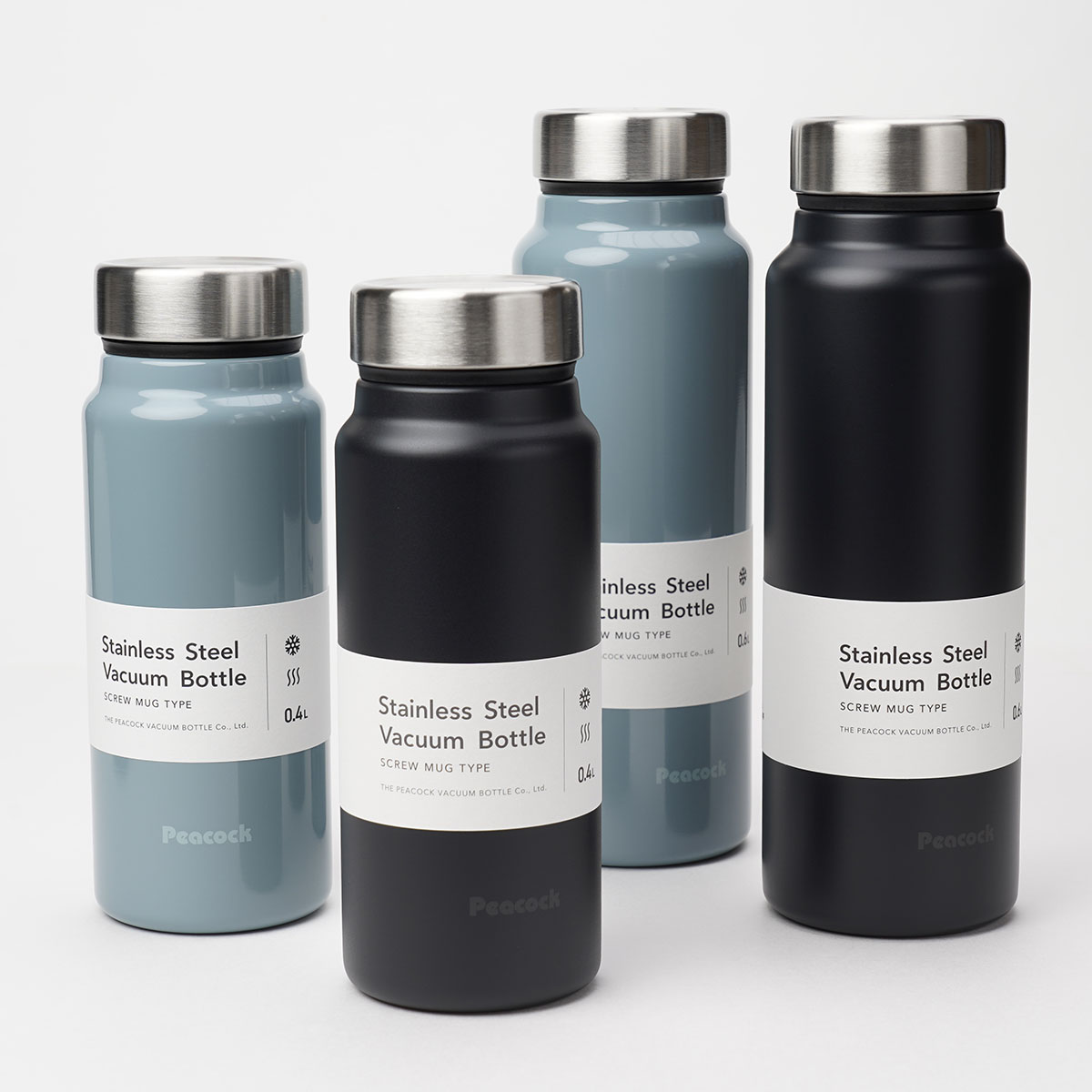 kibaco | ピーコック 直飲みタンブラー 400ml 600ml 水筒 保温保冷が