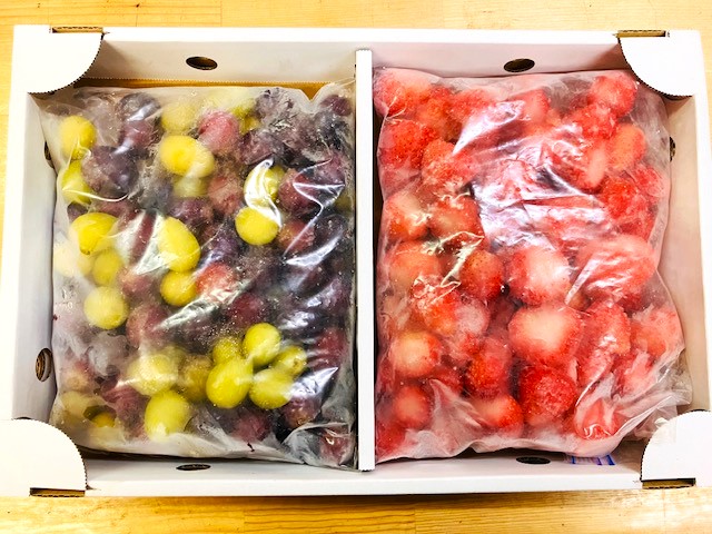 冷凍いちご＆ぶどう（各1kg）