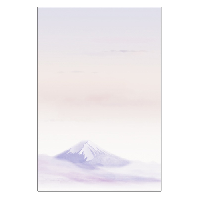 富士山 20枚 喪中はがき 用紙 私製はがき 日本の象徴 絵柄 少量 寒中見舞い 弔事 法要 挨拶状 ハガキ