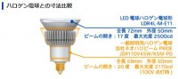 東芝ライテック E-CORE　LED電球ハロゲン形　LDR4L-ME11|ダイクロ電球タイプ　E11口金|LEDランプ