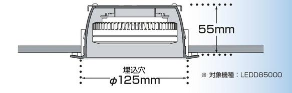 東芝ライテック E-CORE LEDユニットフラット形 新500 LDF7L-GX53