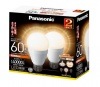 Panasonic　LED電球　LDA10LGZ60W2T　2個パック　(電球色)　全方向60形|一般電球形　E26口金|LEDランプ