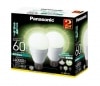 Panasonic　LED電球　LDA10NGZ60W2T　2個パック　(昼白色)　全方向60形|一般電球形　E26口金|LEDランプ