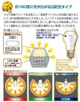 東芝ライテック　E-CORE・LED電球　LDA6N-G-E17/S　(昼白色)|クリプトン電球タイプ　E17口金|LEDランプ