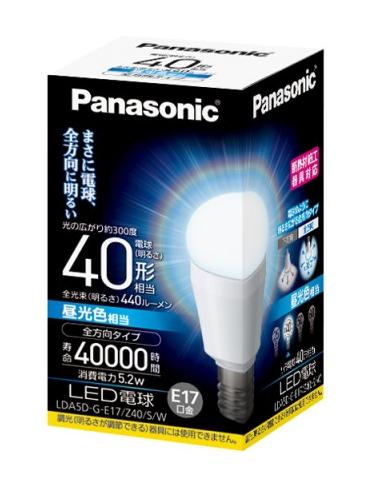 Panasonic��LED�ŵ塡LDA5DGE17Z40SW��(�����)��������40��