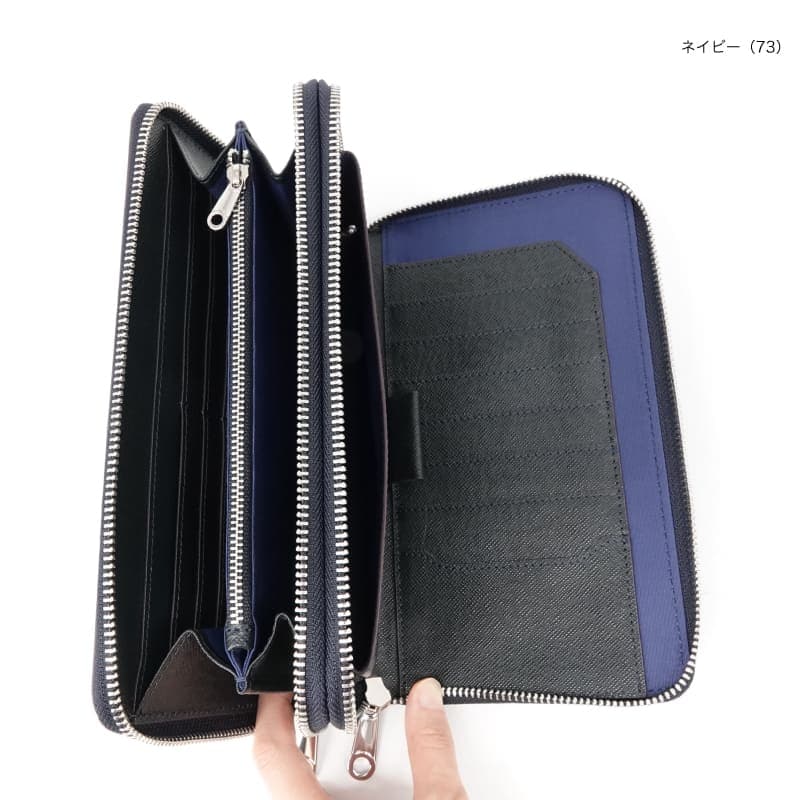 極美品✨ バーバリー　オーガナイザー　ロゴ金具　ネイビー　サフィアーノレザー ソッティーレ オーガナイザー レザー | 革小物 | Kiefer neu (TS