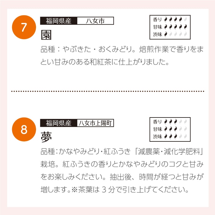 送料無料 1000円ポッキリ!!　きごころおすすめ和紅茶飲み比べ8選 ティーバッグ