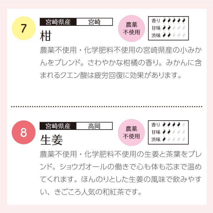 送料無料 1000円ポッキリ!!　香りの和紅茶飲み比べ8選 ティーバッグ