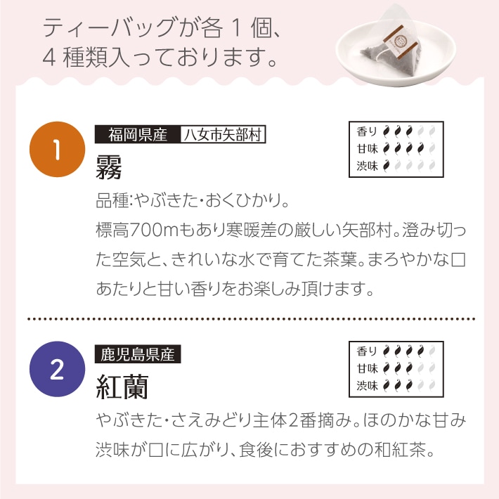 【母の日メッセージ付き】和紅茶と波佐見焼ストーリーカップ&ソーサーギフト