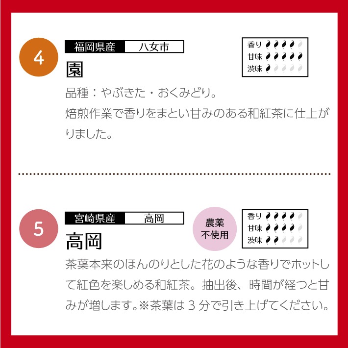 【クリスマス】和紅茶ティータイムギフト ティーバッグ 10種類