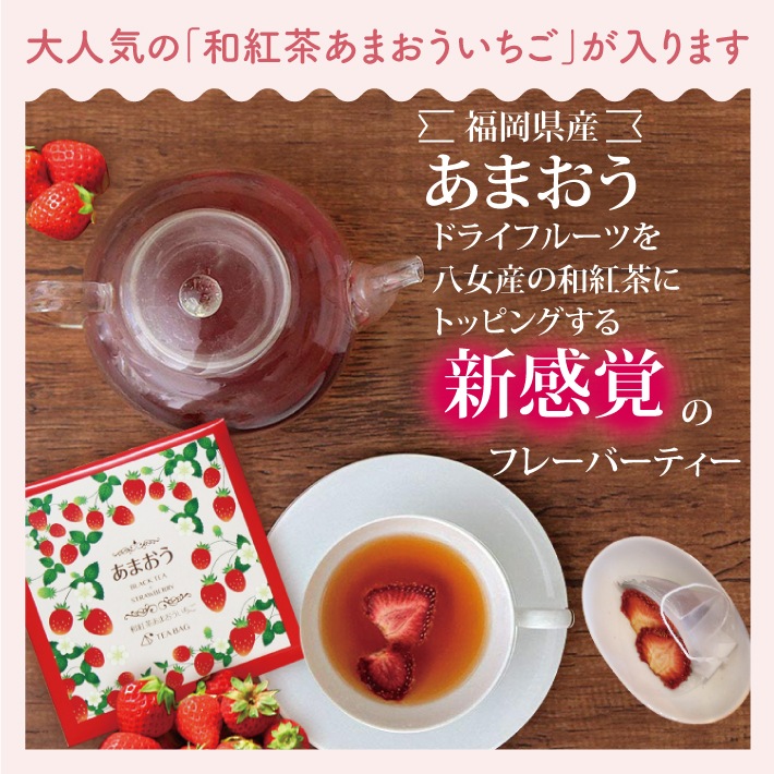 THE PREMIUM TEA BOOK 　ティーバッグ4種ギフト あまおう/灯/高宮/惠