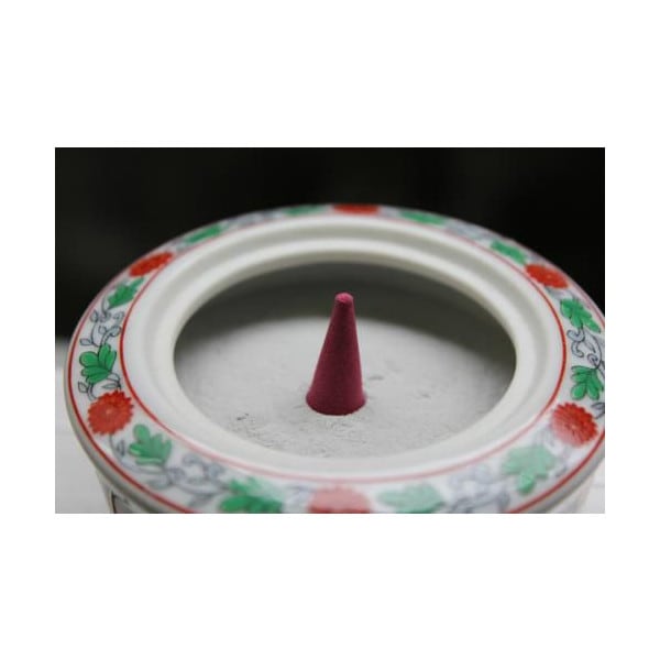 香器『香炉【錦牡丹(にしきぼたん)/其泉】紙箱入[有田焼]』日本香堂