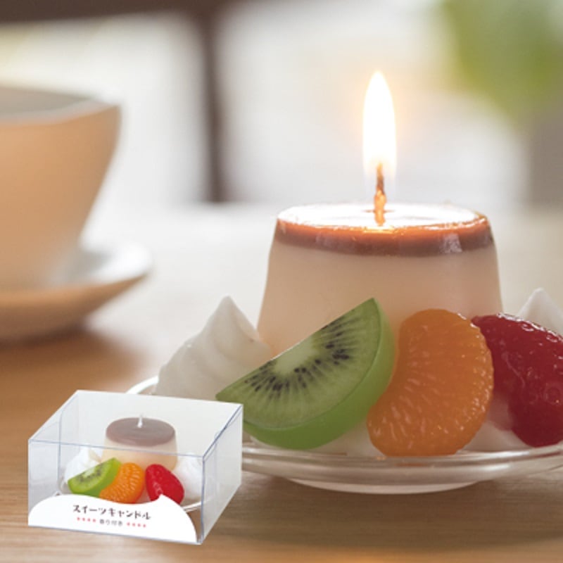 【③】　キャンドル 故人の好物キャンドル『まるで本物【スイーツキャンドル・プリン