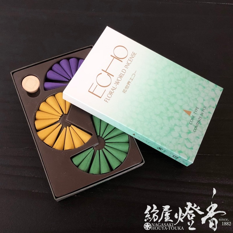 本日最終日の限定出品　新品未使用　echo エコー&シンクロジェリー2袋 松栄堂のお香『香水香 花世界 ECHO(エコー)【3種アソート】36粒入