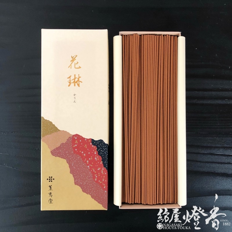 長尺線香『白檀香水【花琳(かりん)-KARIN-】長寸バラ詰[有煙]』薫寿堂