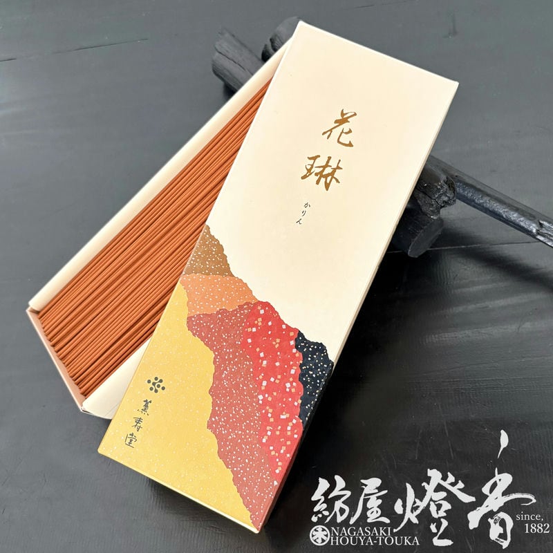 長尺線香『白檀香水【花琳(かりん)-KARIN-】長寸バラ詰[有煙]』薫寿堂