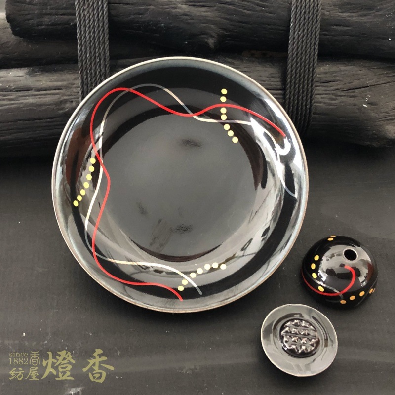 【匿名配送】未使用　薫寿堂　お香立て　香皿　香立付香皿　小花柄　美濃焼 香立付香皿 花 – 株式会社薫寿堂