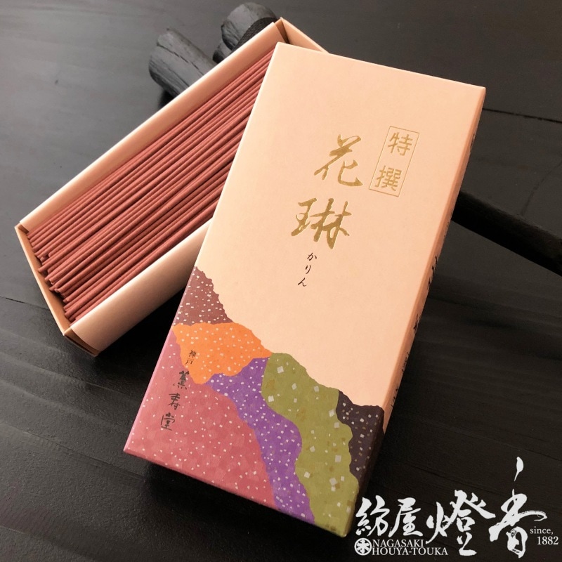 お線香『王朝ロマン【特撰花琳（とくせんかりん）】短寸小バラ詰[有煙