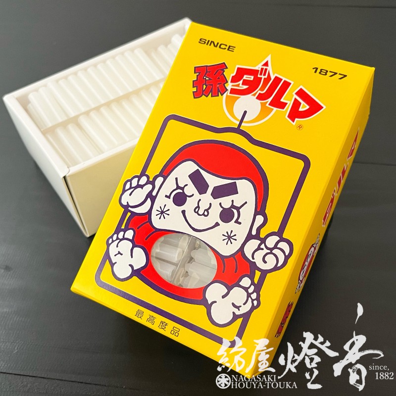 普通ローソク『超短太サイズ【孫ダルマ・ジャンボ/320本入】紙箱