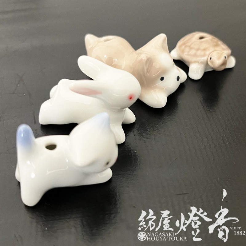 香器/香道具『キュートな香立【動物香立シリーズ・ウサギ(兎)】プラ