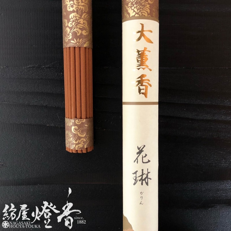 御寺院長尺線香『白檀香水【花琳/大薫香/丸筋】紙管入[有煙]』薫寿堂