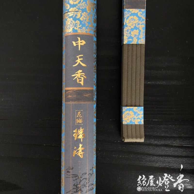 御寺院用線香『花琳【瑞涛(ずいとう)】中天香/角筋[有煙]紙箱入』薫寿