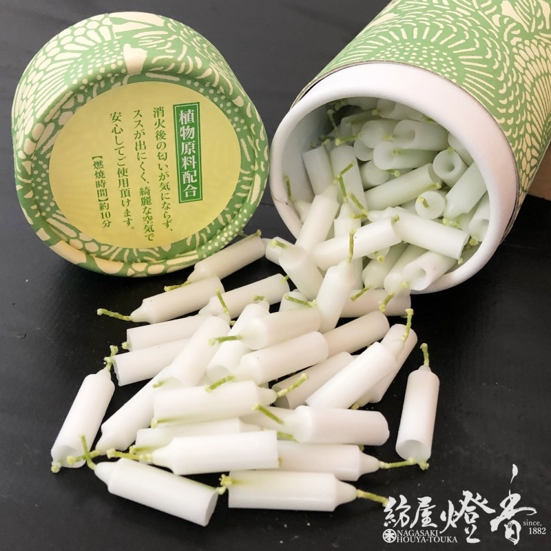 【茶道具】手燭一双②（紙箱）★送料込★ 手描絵ろうそく2号3本 ミニ燭台セット | 高澤ろうそく 公式オンライン