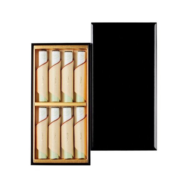 日本香堂のご進物『伽羅金剛(きゃらこんごう)塗箱短寸8入