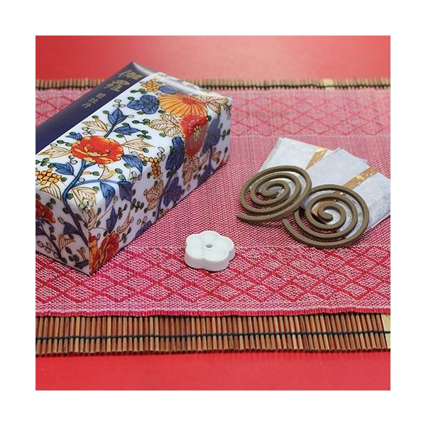 お香/お部屋焚き『源右衛門【伽羅菊牡丹(きゃらきくぼたん)】うず巻12入』日本香堂