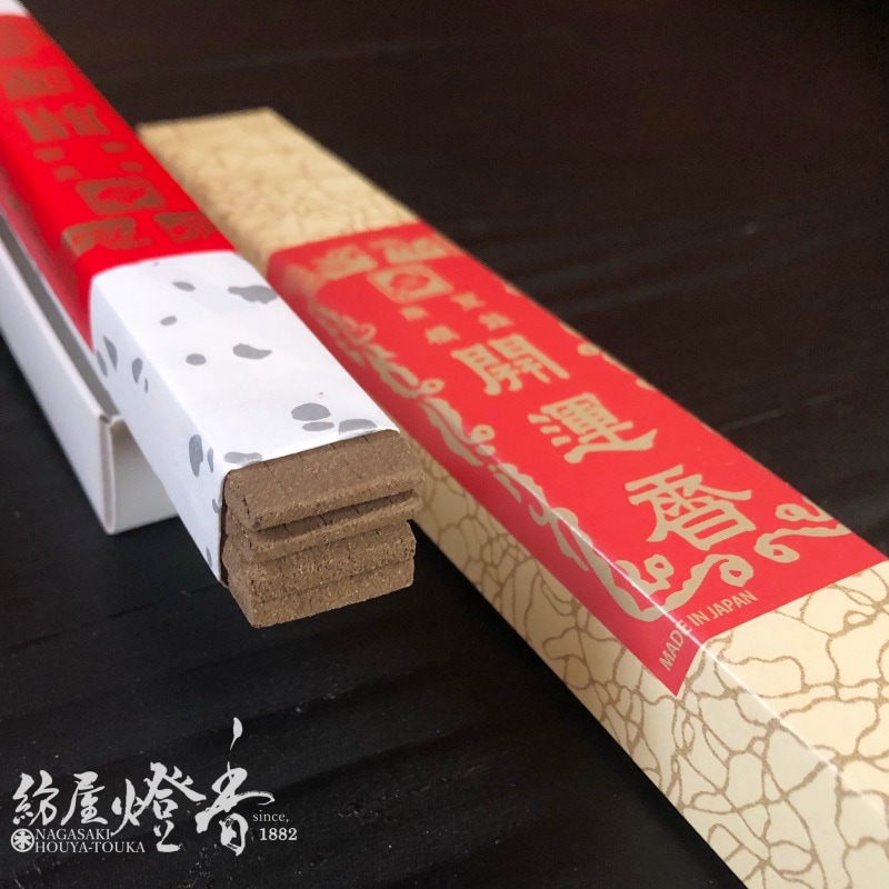 梅栄堂の御寺院用線香 『開運香(かいうんこう)【中天香】尺八寸角
