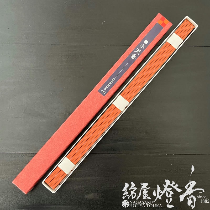 御寺院用線香『生薬系香原料【小天香/37cm/角筋/20本入】紙箱入[有煙
