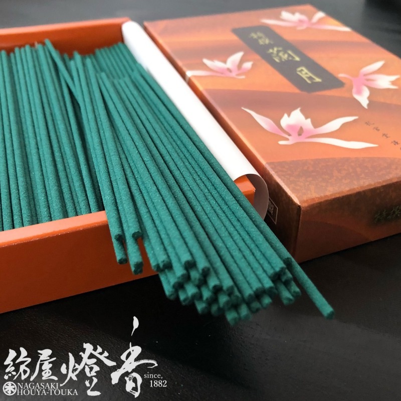 お線香『華やかさと気品【特撰・蘭月(とくせんらんげつ)】短寸バラ詰め